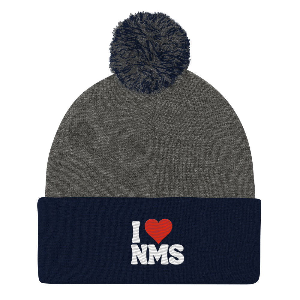 NMS I LOVE NMS Pom-Pom Beanie