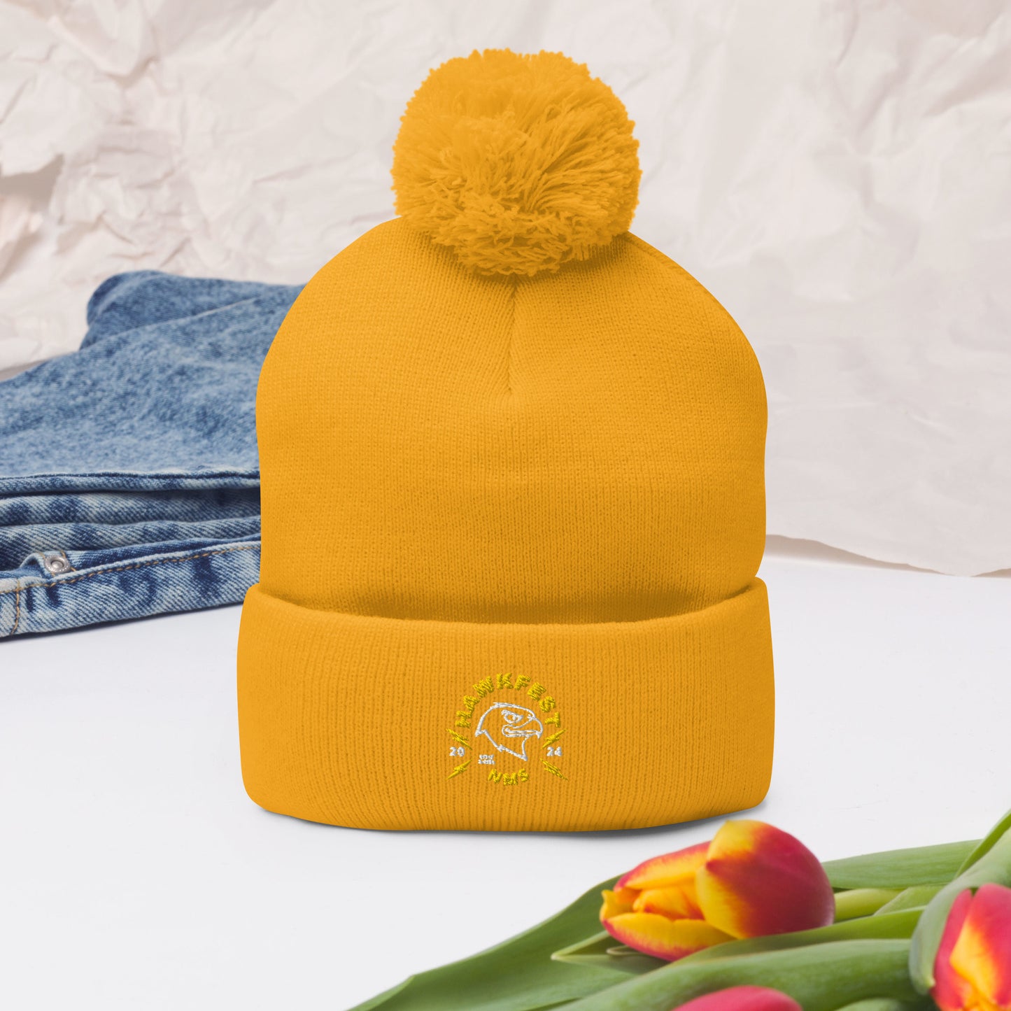 NMS Hawkfest Pom-Pom Beanie