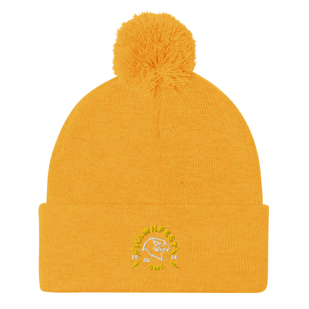 NMS Hawkfest Pom-Pom Beanie