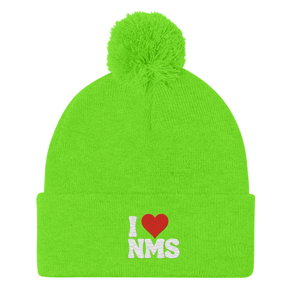 NMS I LOVE NMS Pom-Pom Beanie