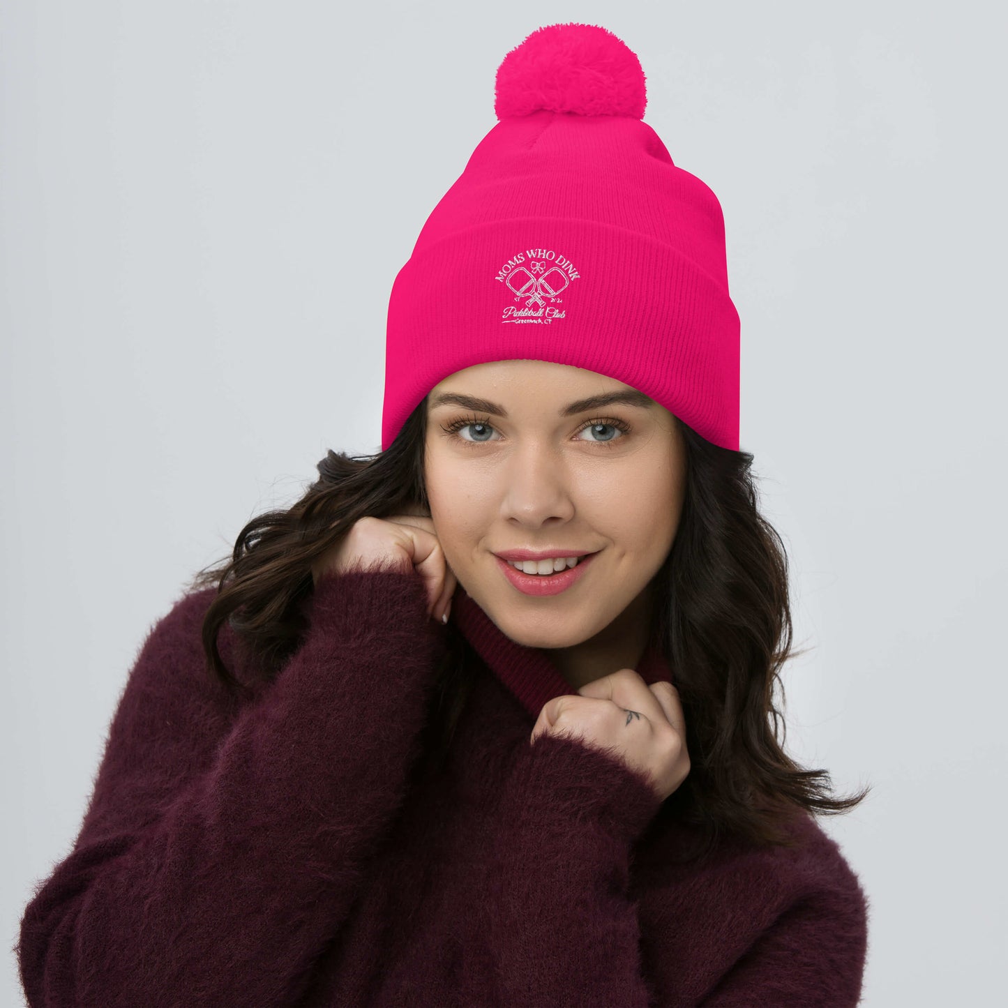 Pickleball Pom-Pom Beanie