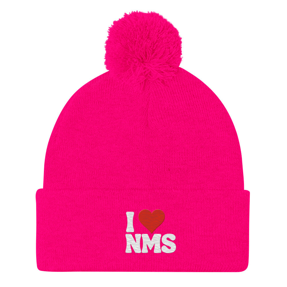 NMS I LOVE NMS Pom-Pom Beanie