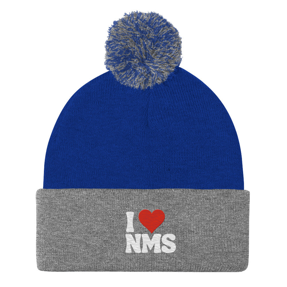 NMS I LOVE NMS Pom-Pom Beanie
