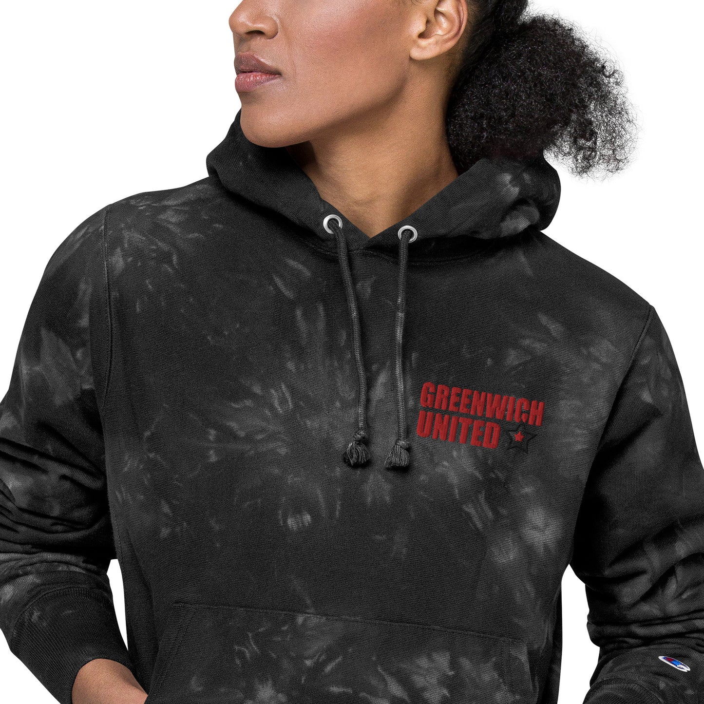 Greenwich United Unisex Champion tie-dye hoodie