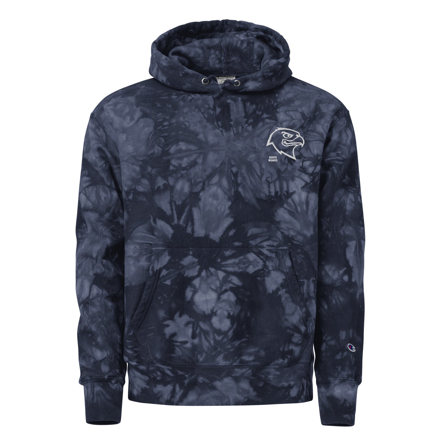 North Mianus Unisex Champion tie-dye hoodie