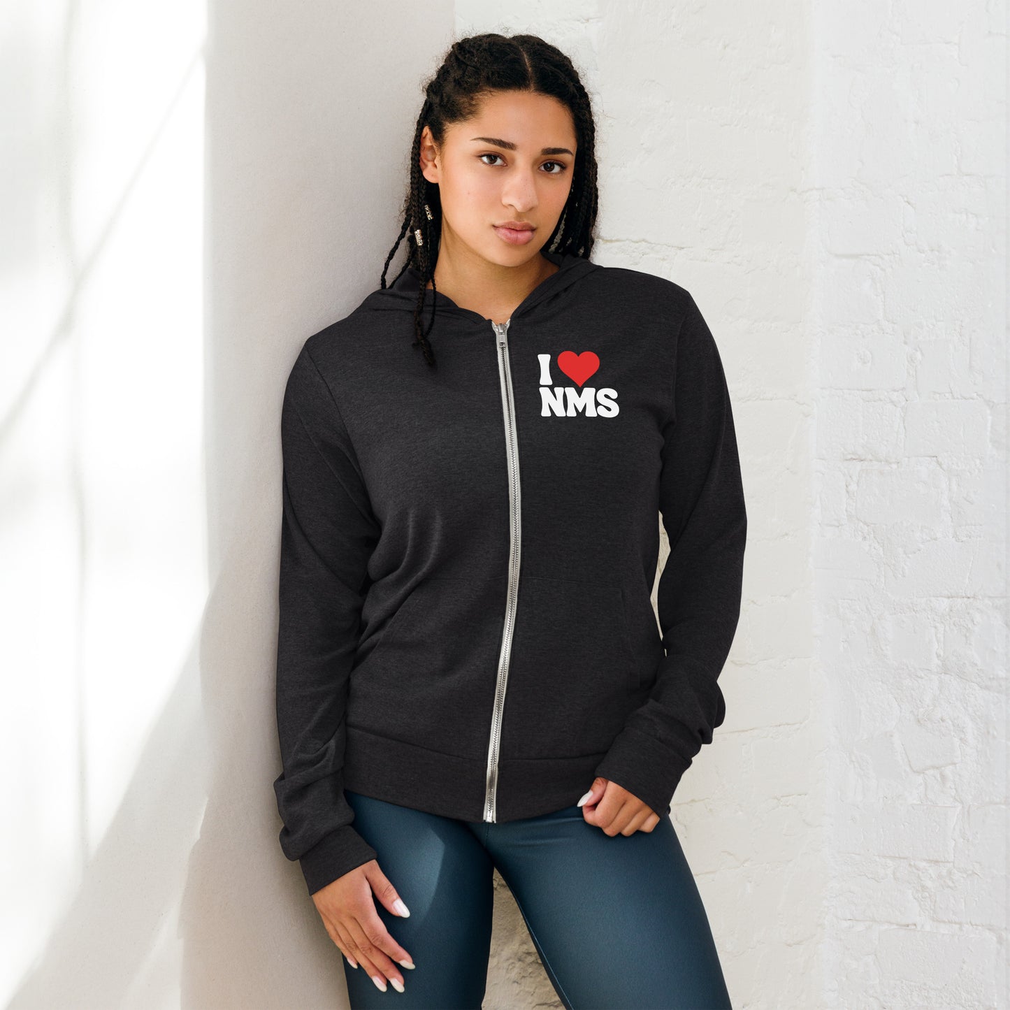 NMS I LOVE NMS Unisex zip hoodie