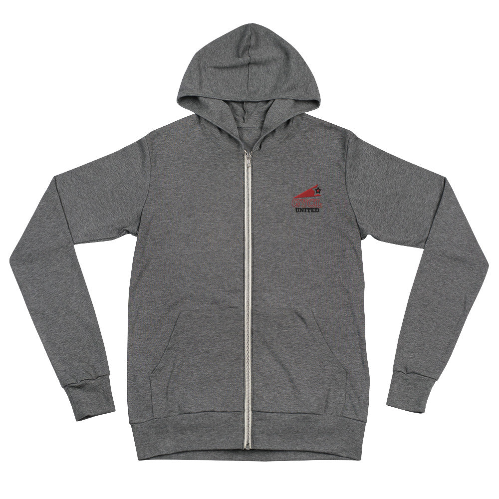 Greenwich United Unisex zip hoodie
