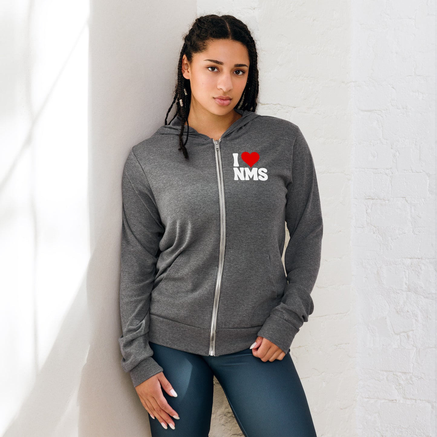 NMS I LOVE NMS Unisex zip hoodie