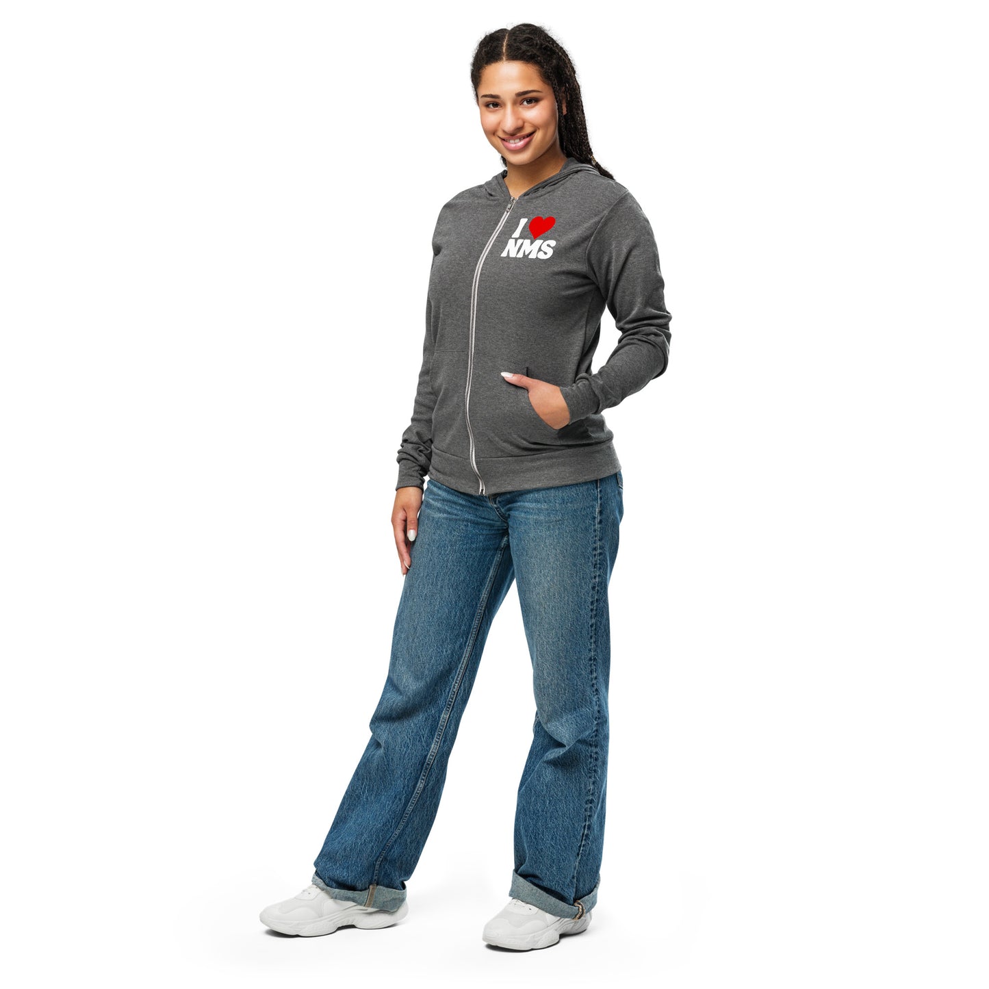 NMS I LOVE NMS Unisex zip hoodie