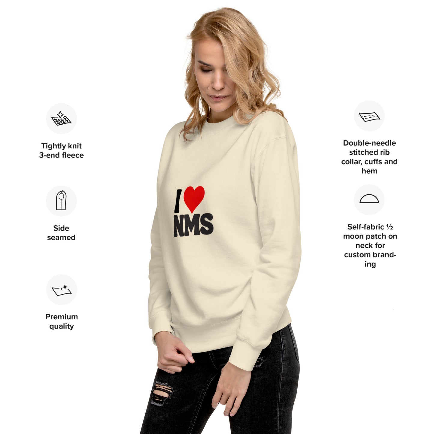 NMS I LOVE NMS Classic Unisex Premium Sweatshirt