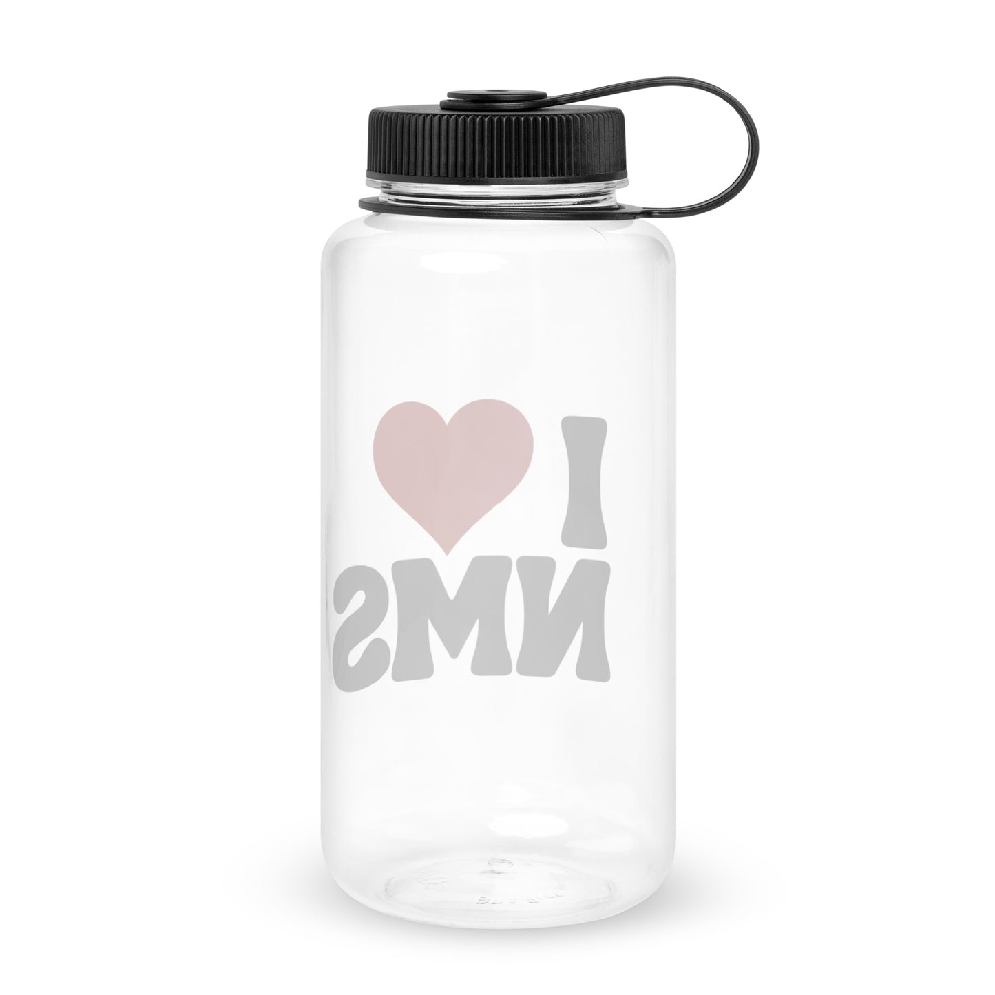 NMS I LOVE NMS Wide mouth plastic water bottle
