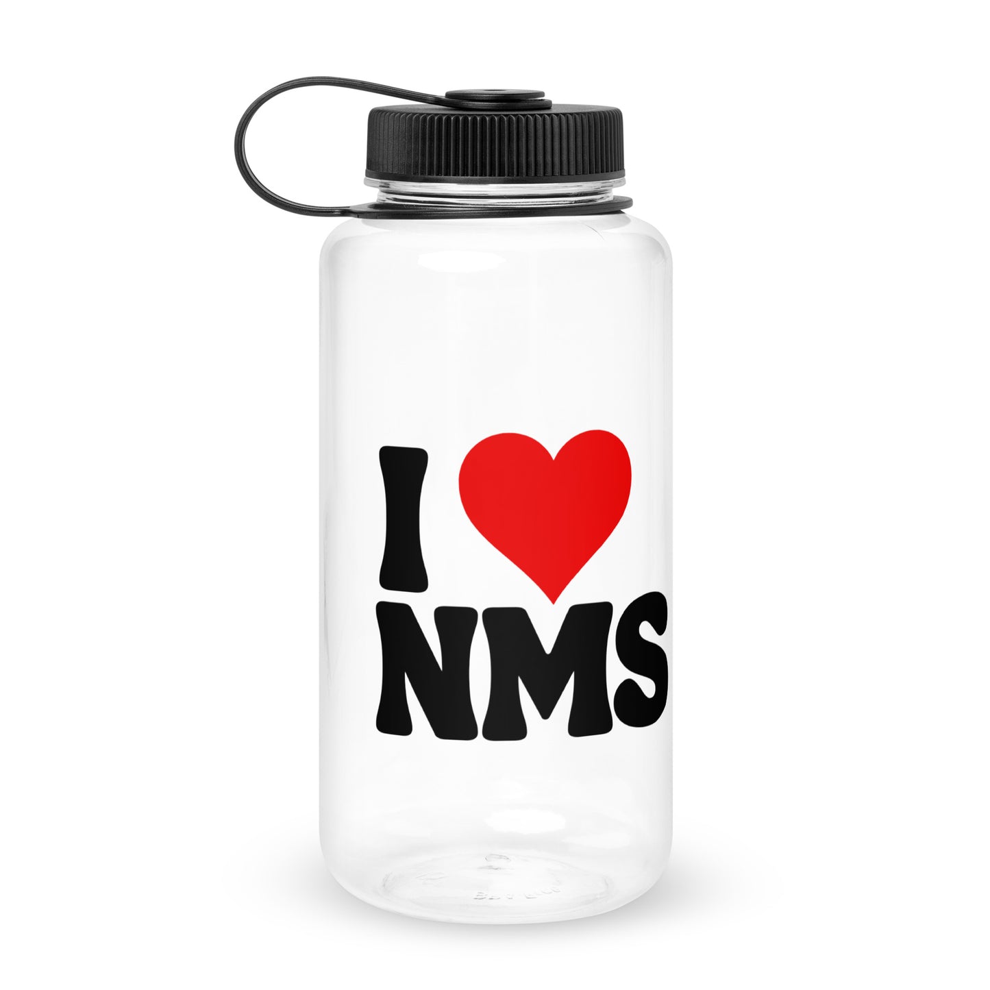 NMS I LOVE NMS Wide mouth plastic water bottle