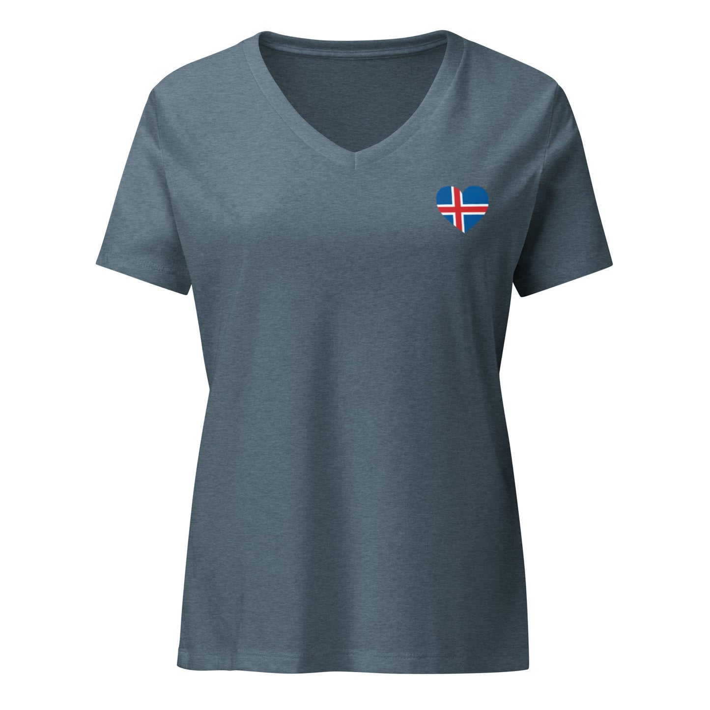 Iceland Women’s relaxed v-neck t-shirt