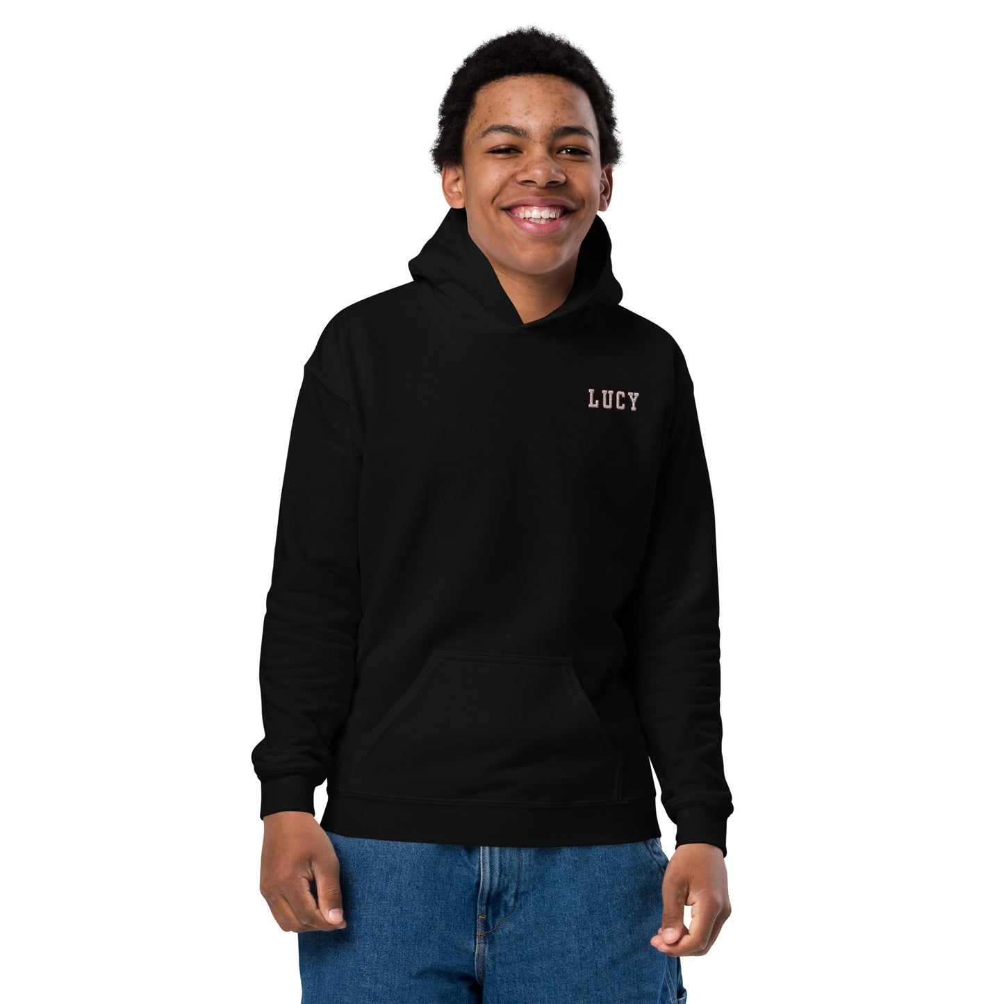 Lucy Embroidered Youth heavy blend hoodie