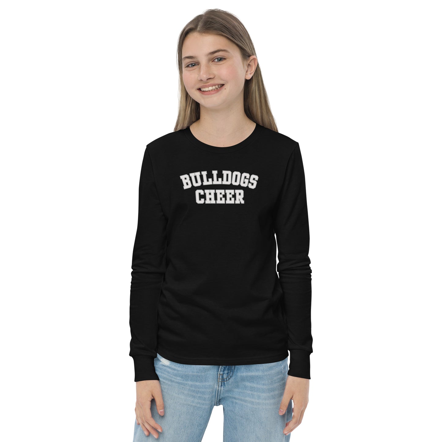 Bulldogs Cheer Youth long sleeve tee