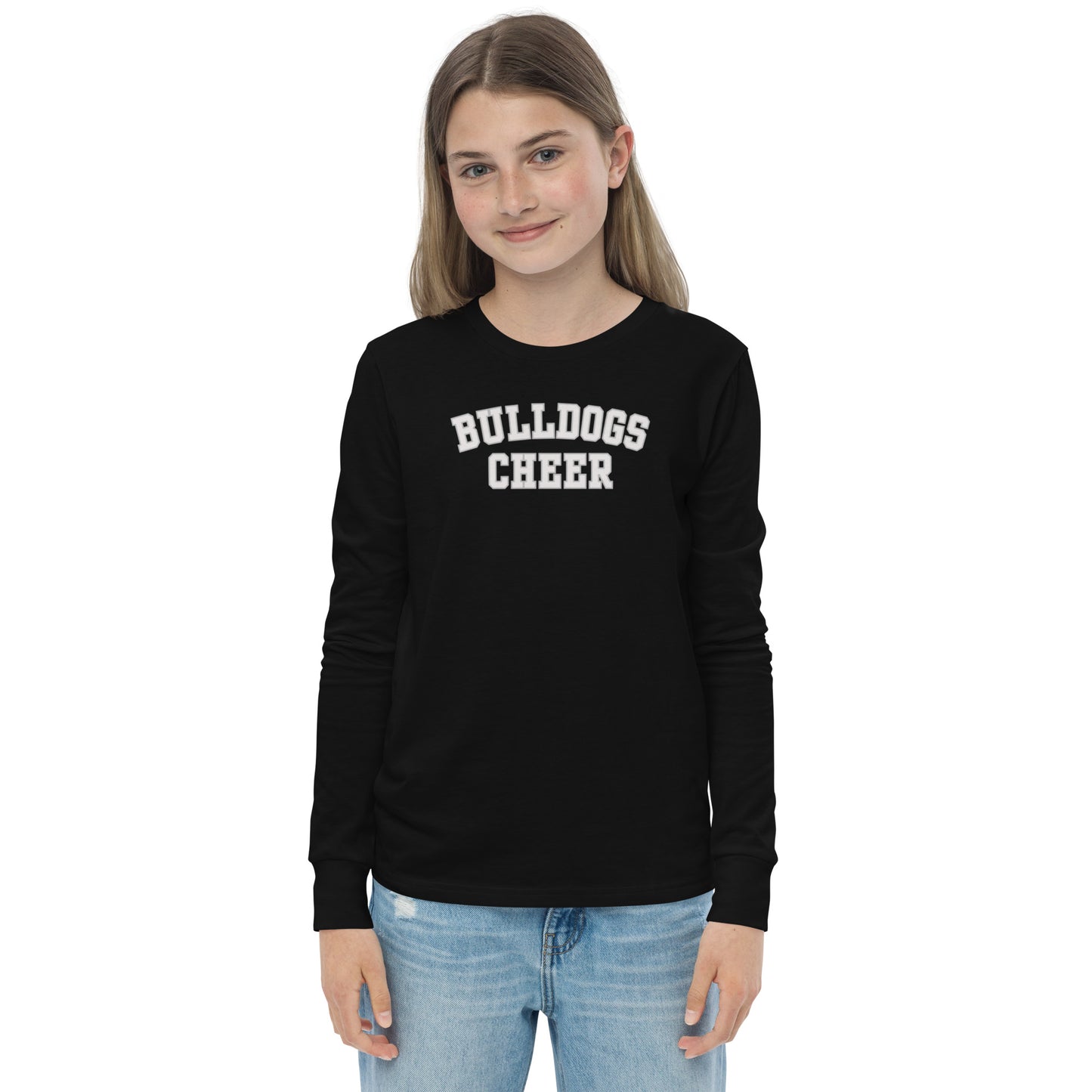 Bulldogs Cheer Youth long sleeve tee