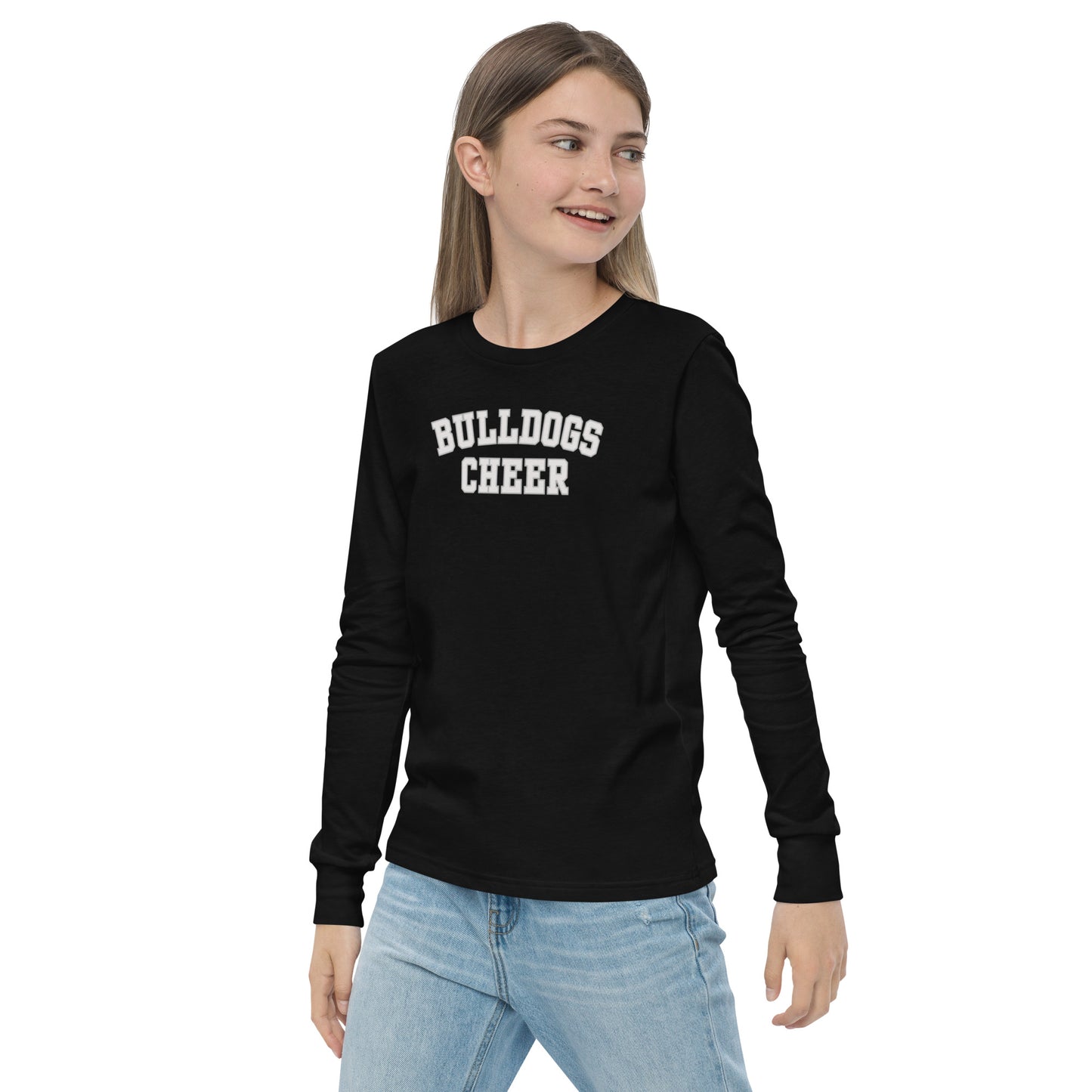 Bulldogs Cheer Youth long sleeve tee