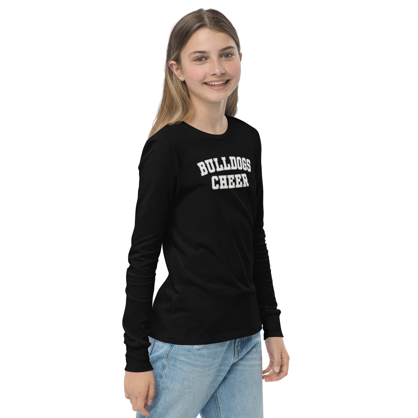 Bulldogs Cheer Youth long sleeve tee