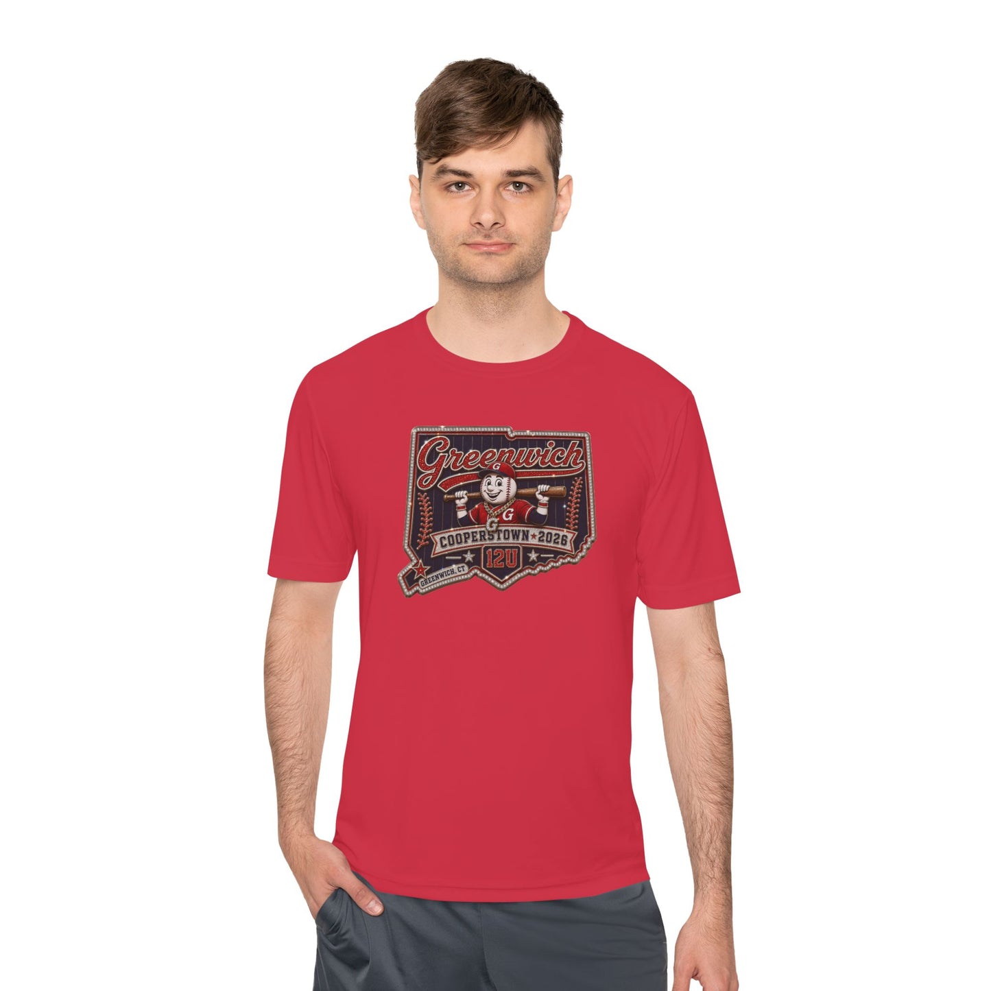 Greenwich Cooperstown Original Pin Performance ADULT Competitor Tee