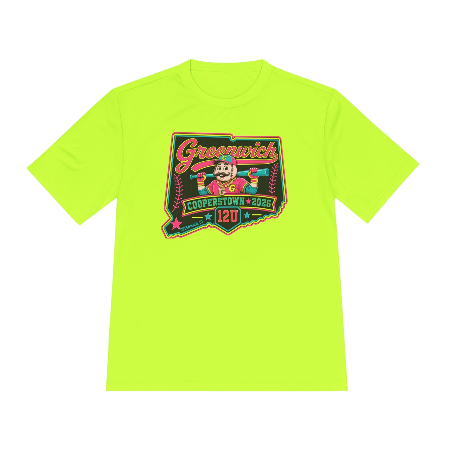 Greenwich Cooperstown Drippy Performance ADULT SIZE Moisture-Wicking Shirt