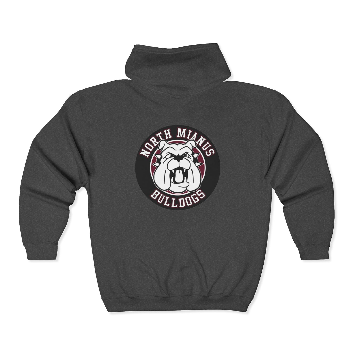North Mianus Bulldogs Adult Unisex Heavy Blend™ Full Zip Hooded Sweatshirt