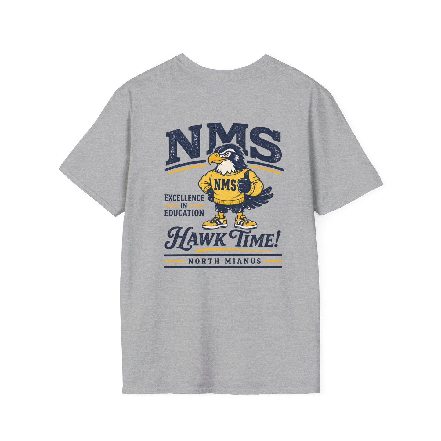 NMS HAWK Logo Gildan Soft ADULT T-Shirt