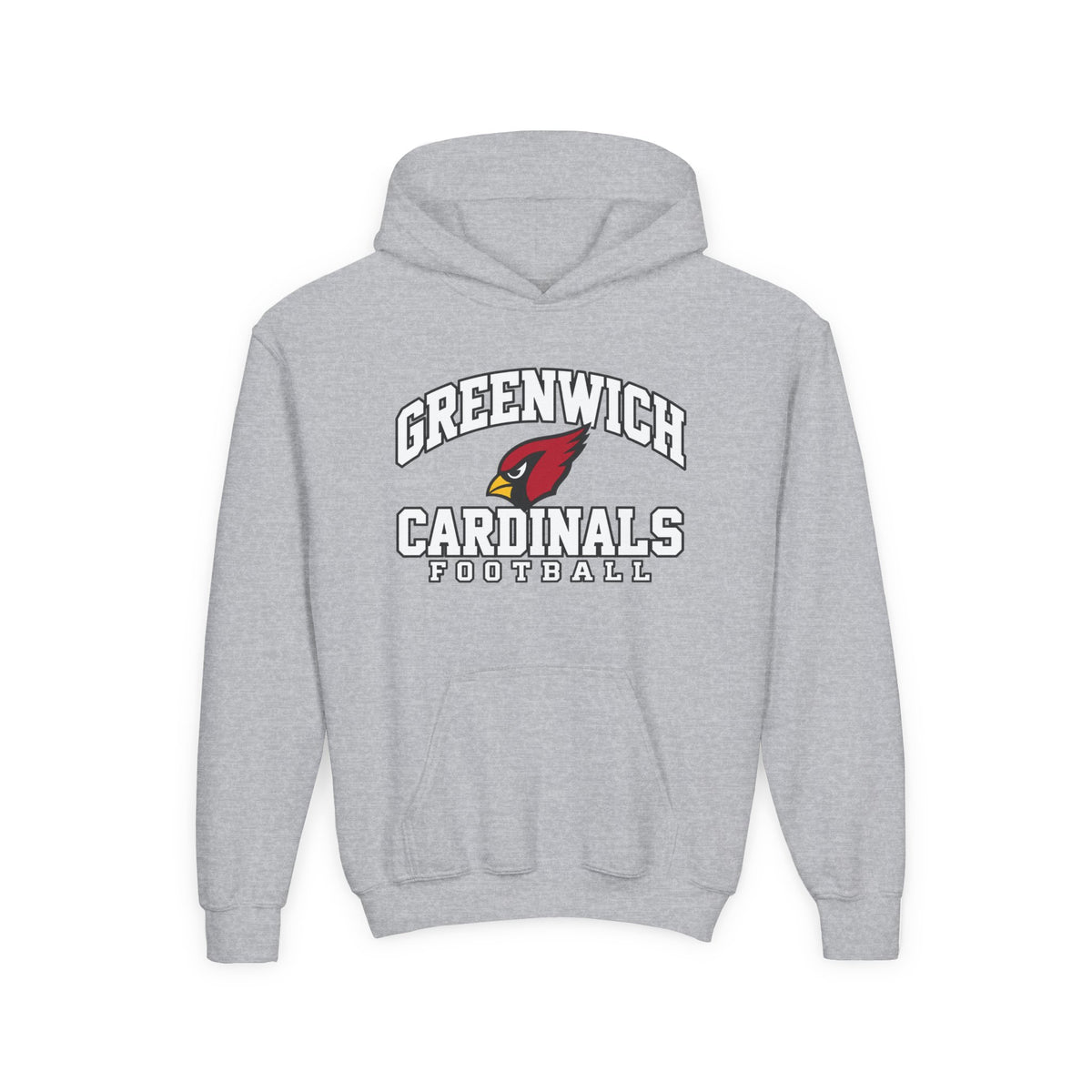 Greenwich Cardinals Football Youth Hoodie