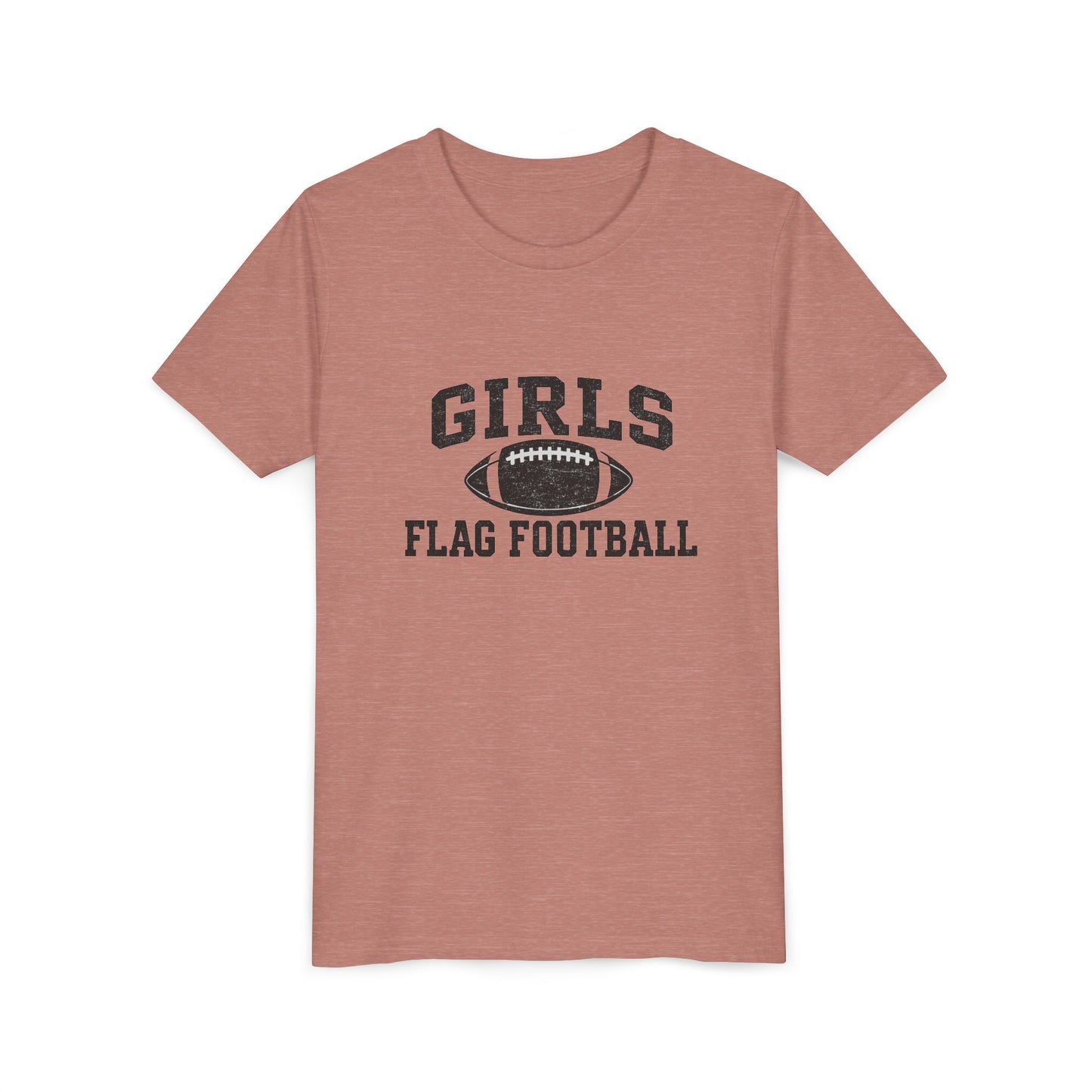 Girls Flag Football YOUTH T-Shirts Vintage Look