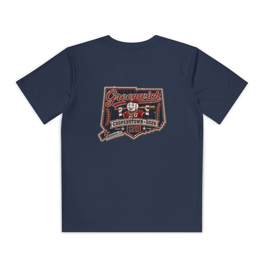 Greenwich Cooperstown Original Pin Performance YOUTH Competitor Tee