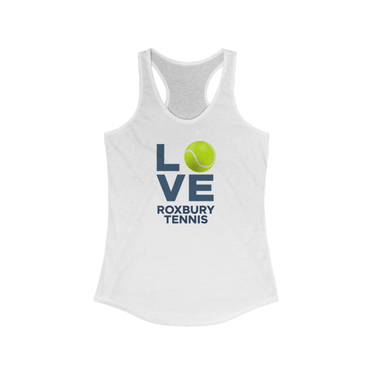 LOVE Roxbury Tennis Women's Team Tank Tank Top, Tennis Workout Tank Tennis Shirt Tennis Gift Tennis Team Shirt