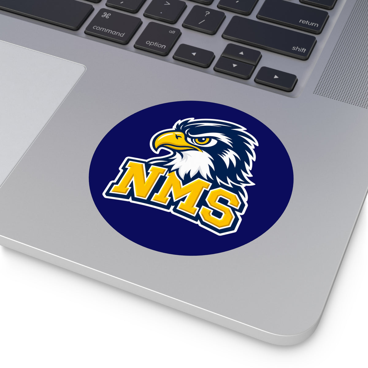 North Mianus Hawks Circle Sticker