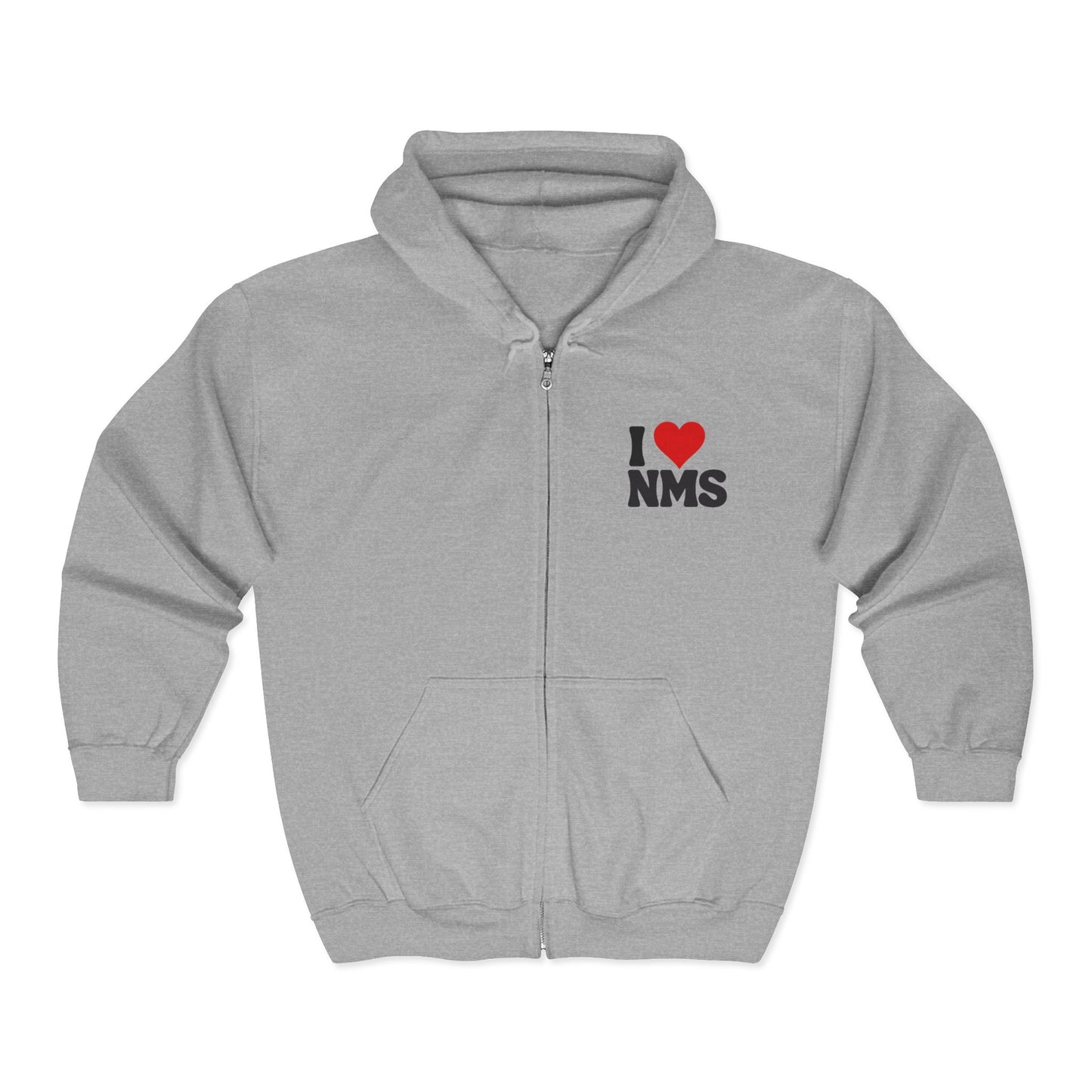 NMS I lOVE NMS Unisex Heavy Blend™ Full Zip Hooded Sweatshirt