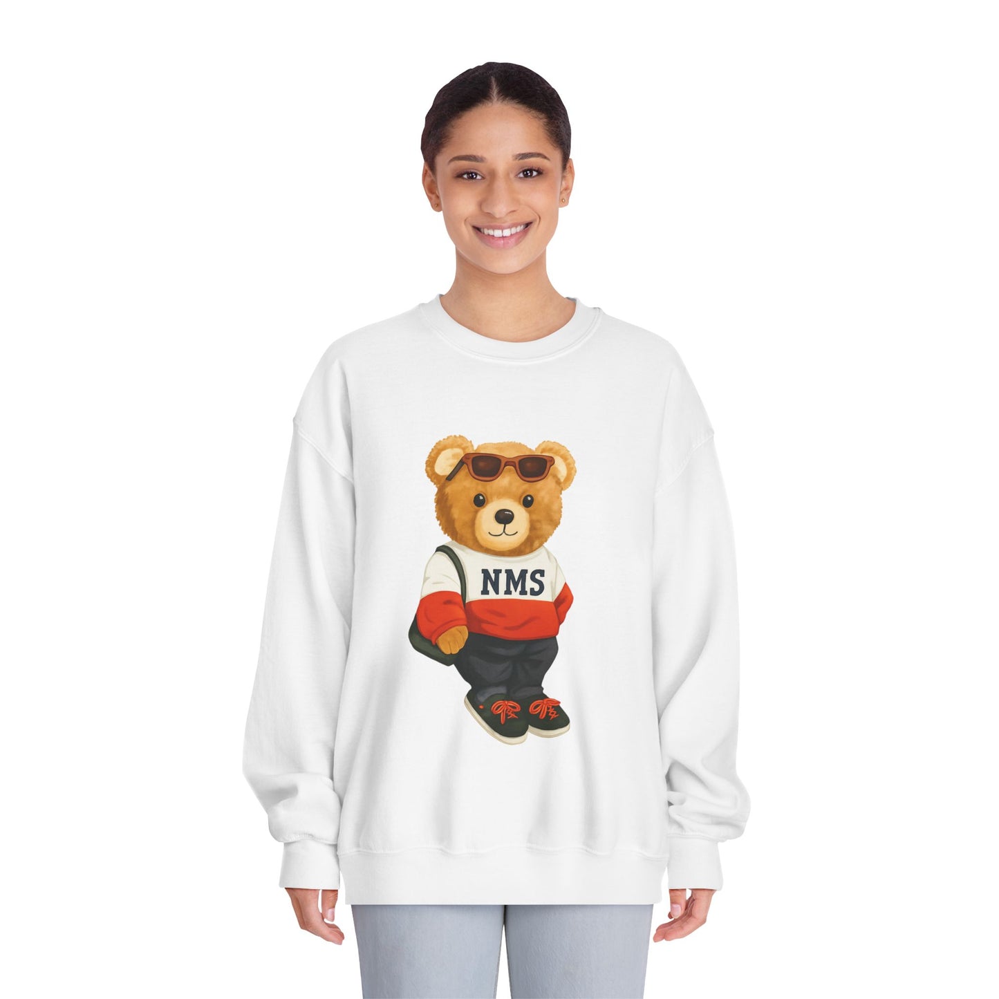 NMS Casual Bear Graphic Crewneck Sweatshirt ADULT