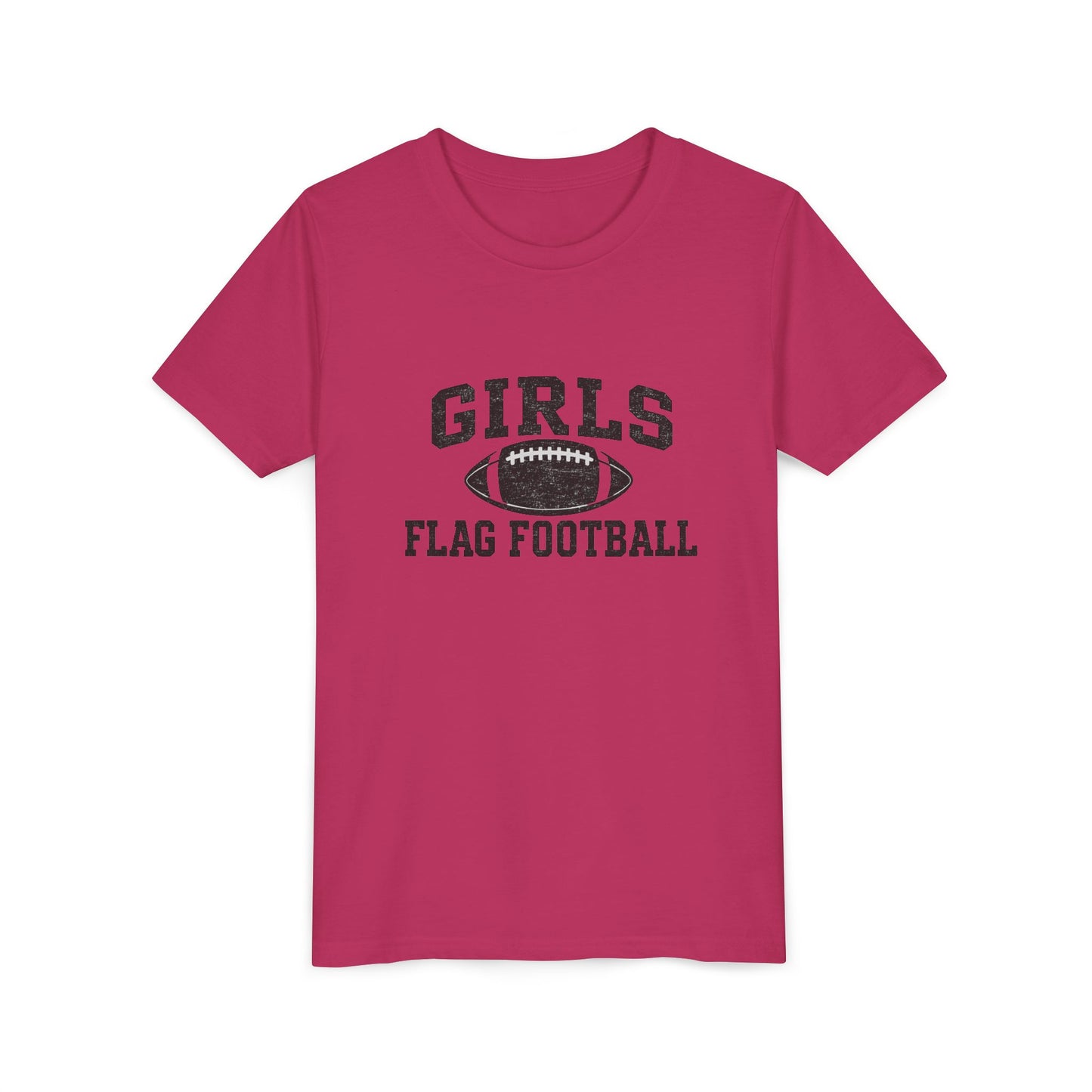 Girls Flag Football YOUTH T-Shirts Vintage Look