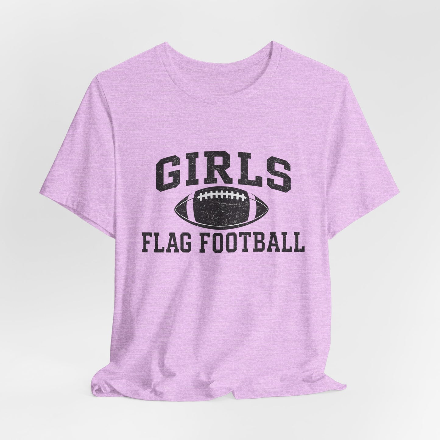 Girls Flag Football Tee — Athletic Football Graphic Shirt
