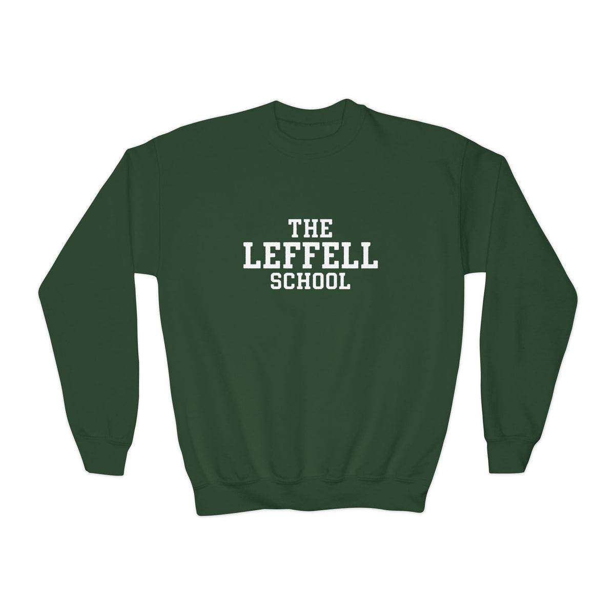 The Leffell School Collegiate Collection Youth Crewneck Sweatshirt