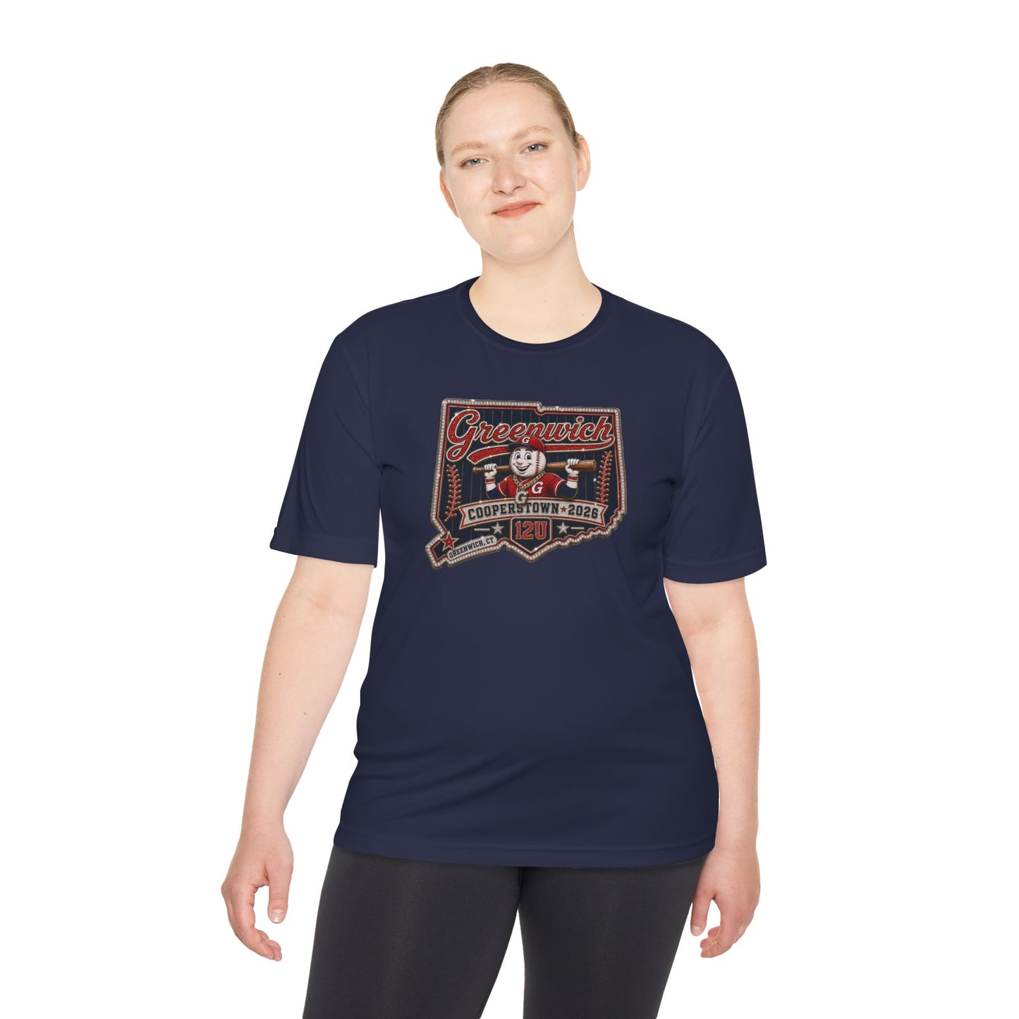 Greenwich Cooperstown Original Pin Performance ADULT Competitor Tee
