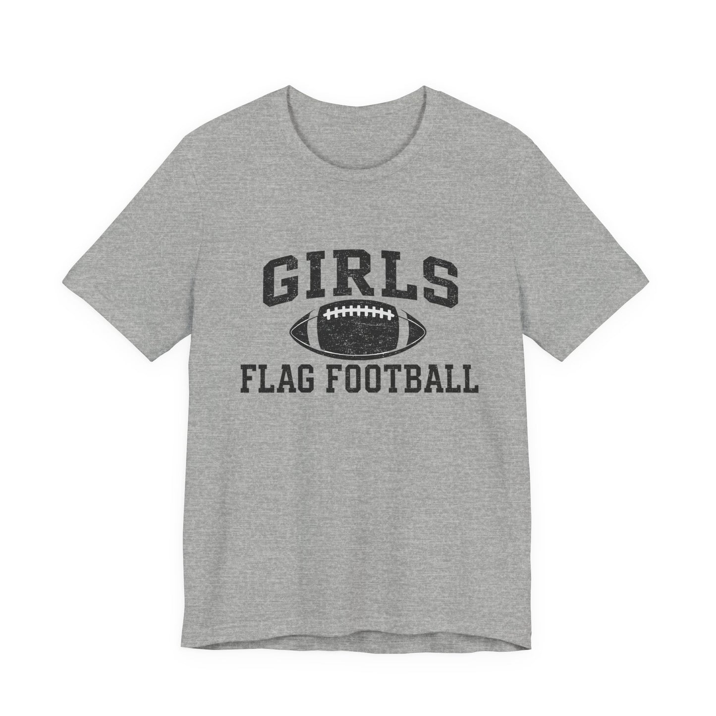 Girls Flag Football Tee — Athletic Football Graphic Shirt