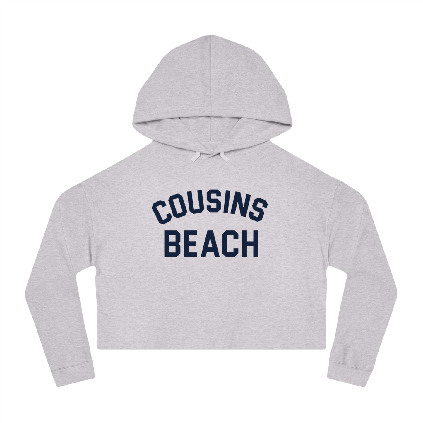 Cousins Beach Cropped Hoodie, Summer Sweater, Beachwear, Vacation Sweatshirt, Gift for Her, Casual Layer