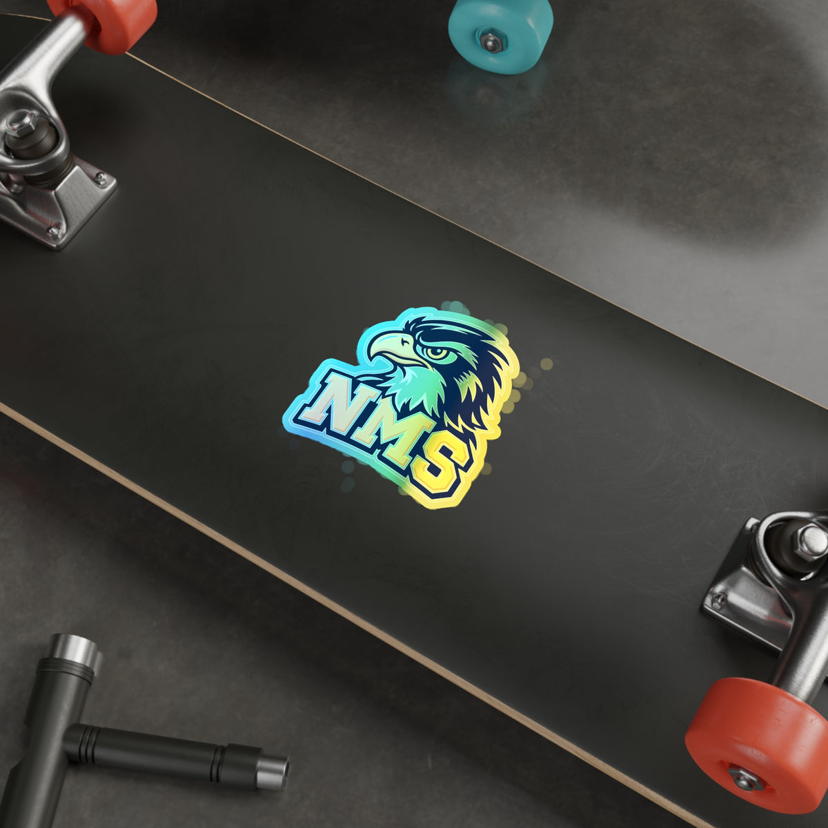 North Mianus Hawk Holographic Die-cut Stickers