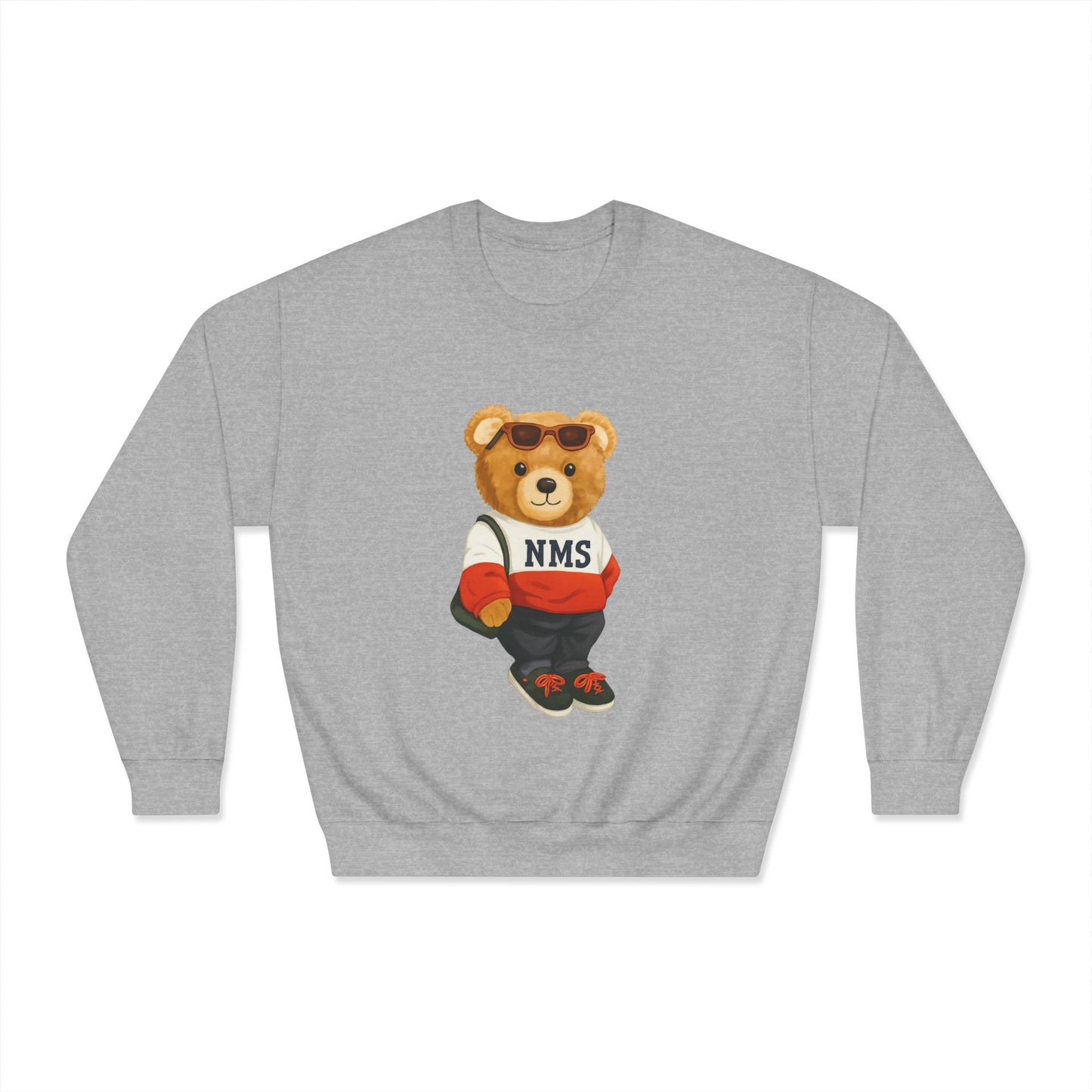 NMS Casual Bear Graphic Crewneck Sweatshirt ADULT