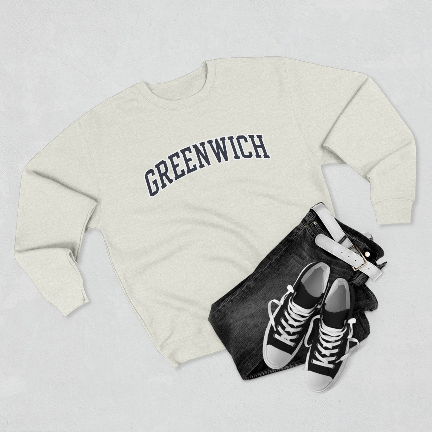 Greenwich Crewneck Sweatshirt — Classic Collegiate Pullover