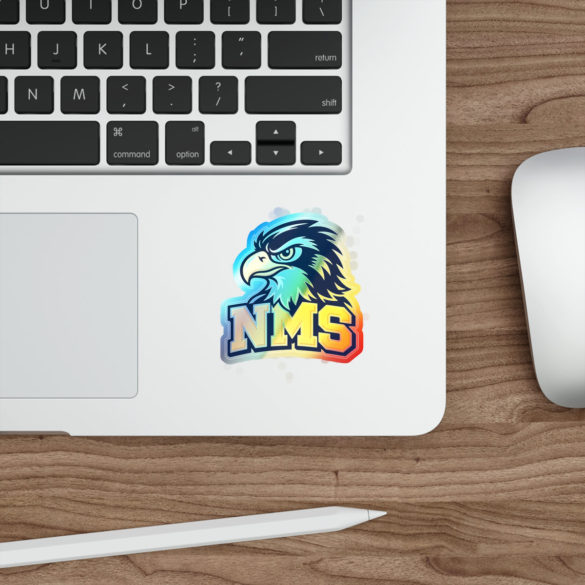 North Mianus Hawk Holographic Die-cut Stickers