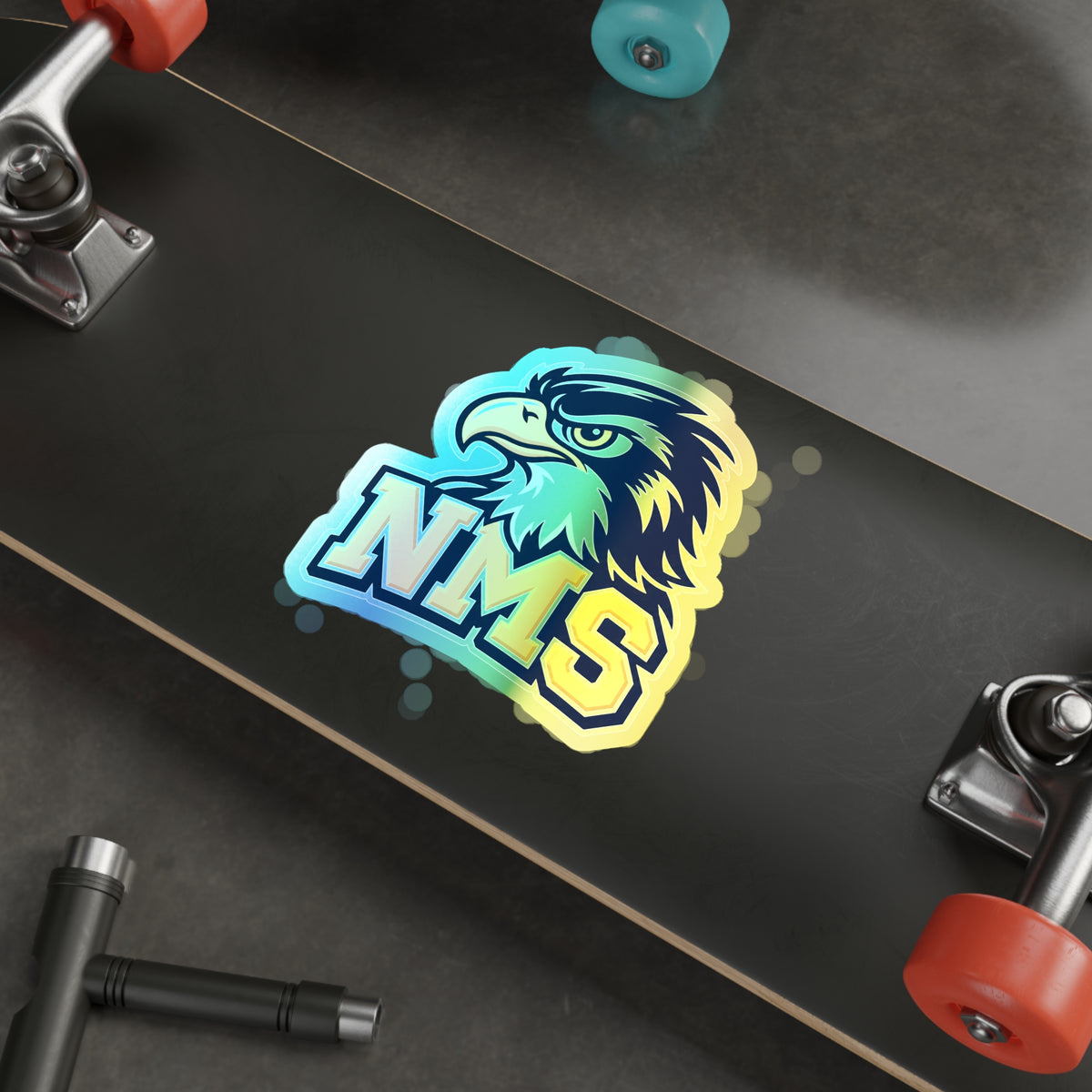 North Mianus Hawk Holographic Die-cut Stickers