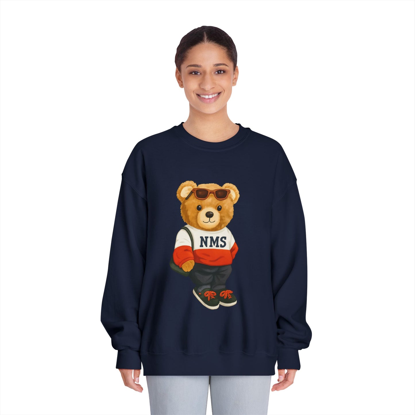 NMS Casual Bear Graphic Crewneck Sweatshirt ADULT