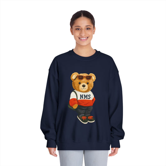 NMS Casual Bear Graphic Crewneck Sweatshirt ADULT