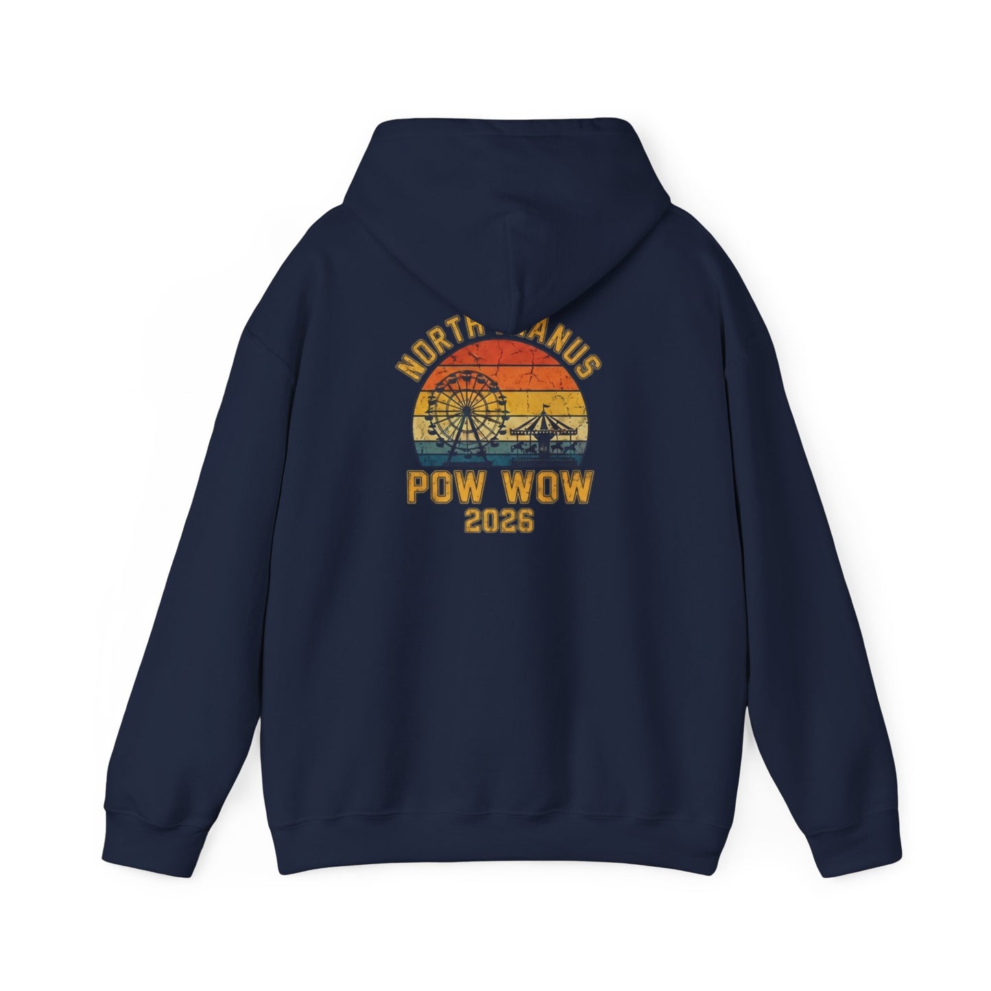 5XL Pow Wow 2023 Hoodie — North Sands Vintage Sunset Hooded Sweatshirt