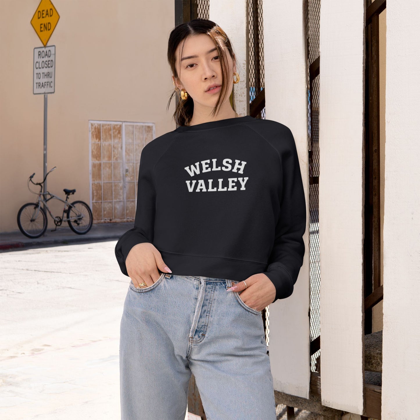 Welsh Valley Cozy Women's Cropped Fleece Pullover