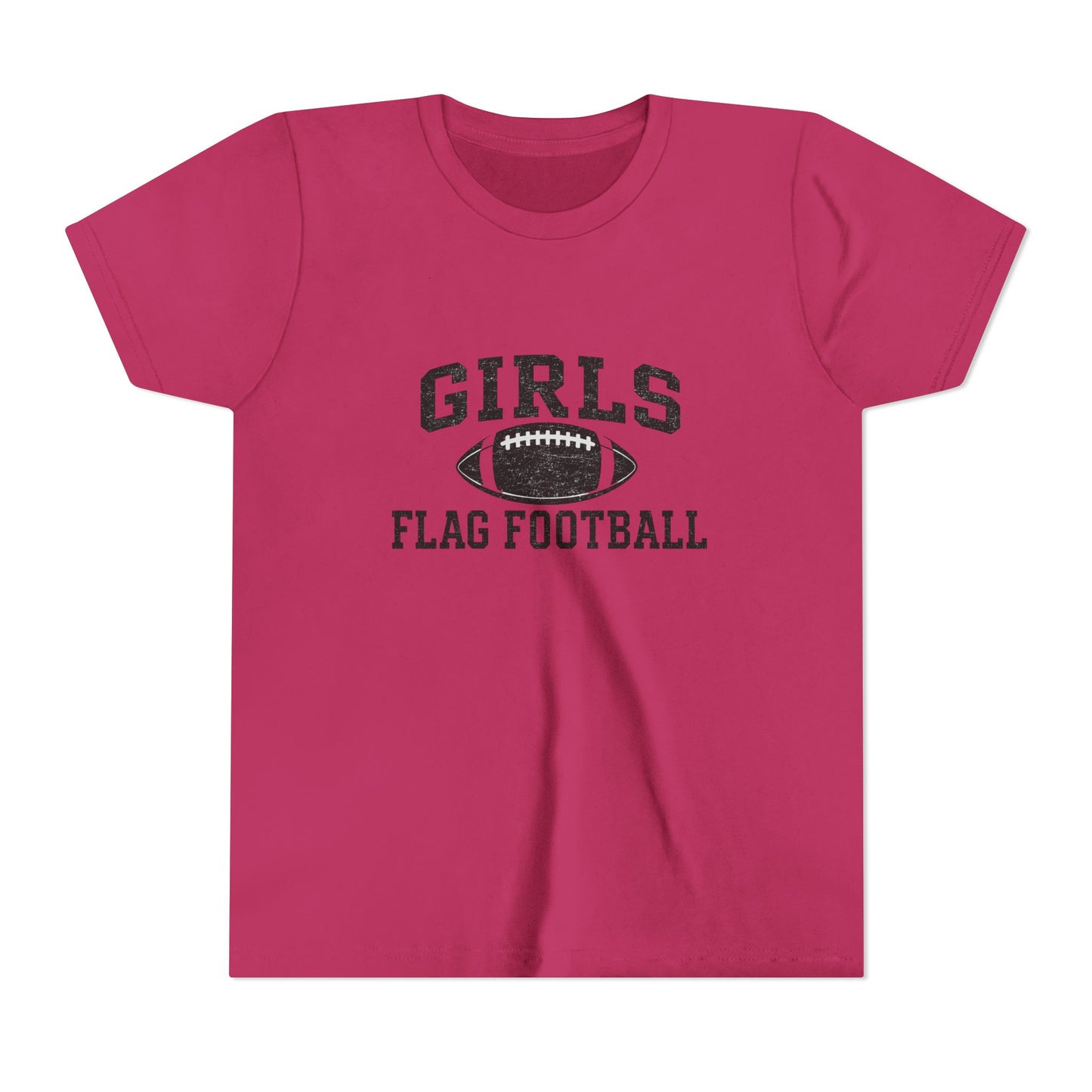 Girls Flag Football YOUTH T-Shirts Vintage Look