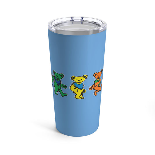 Grateful Dead Dancing Bears Tumbler, Gift for Music Fan, Gift for Dead Head, Gift for Him, Cute Bears Gift, Gift for Teen
